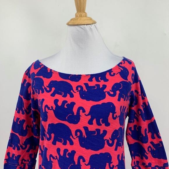 Lilly Pulitzer Dress Women XS Extra Small Tusk In Sun Elephant Print Cassie Mini - Picture 3 of 13